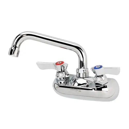Krowne 10-406L Splash Mount Faucet - 6" Swing Spout, 4" Centers