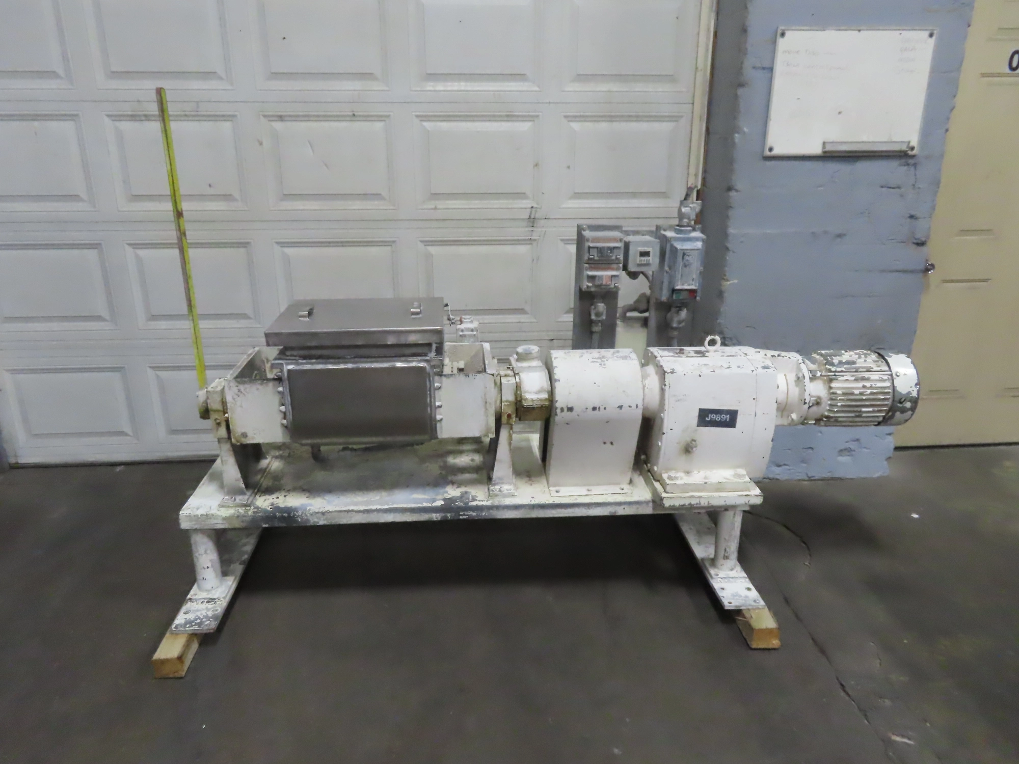 used 5 gallon Double Arm Sigma Blade Mixer, stainless steel, jacketed, 5 hp.