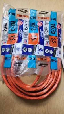 Romex SIMpull 10/3 NM-B Indoor Wire and Assorted Electrical Cables Lot