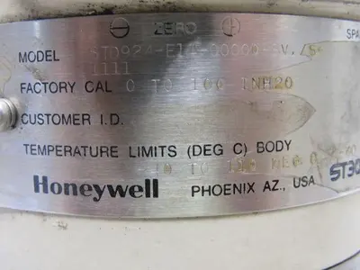 Honeywell STD924-E1A Smart Pressure Differential Transmitter