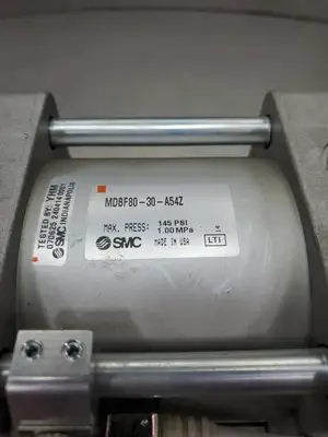 SMC MDBF80-30-A54Z Pneumatic Cylinder w/2 SMC D-A54 Reed Switches. 6C-14