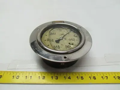 VDO OTA 3-1/2"face panel mount 0-1000bar gauge oil filled bottom connect 1/4"npt