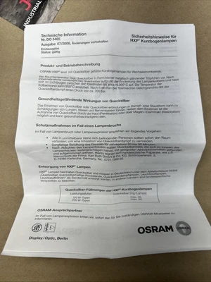 NEW OSRAM 7600-00022