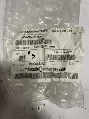3474-08-12-NWO Hydraulic Straight Adapter 1/2” x 3/4” Male ORP -lot of 3 NEW