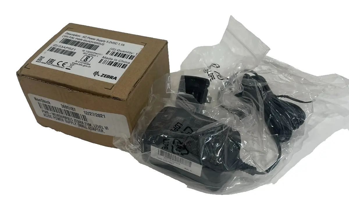 NEW ZEBRA PWR-WUA5V4W0US WALL ADAPTER PWRWUA5V4W0US