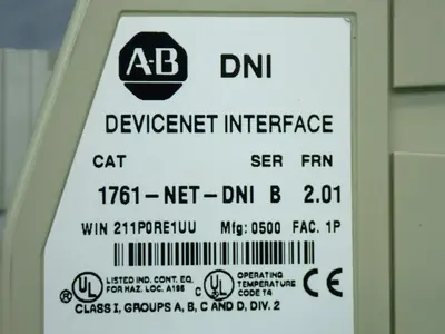Used ALLEN BRADLEY 1761NETDNI PLC Ethernet Equipment Ohio US | HGR 24 #981381