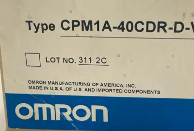 NEW OMRON CPM1A-40CDR-D-V1 PROGRAMMABLE CONTROLLER CPM1A40CDRDV1