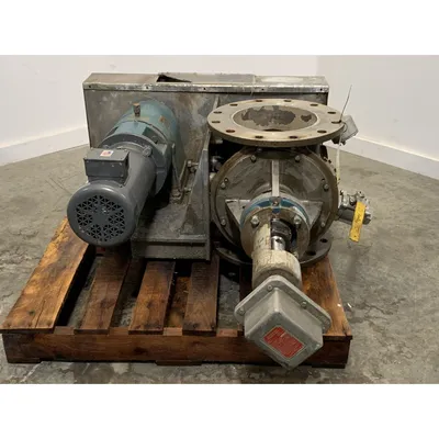 Used 10" Stainless Steel Flo-Tronics Rotary Airlock Feeder Valve