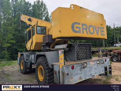 Used 2009 GROVE RT650E Rough Terrain Cranes Louisiana US | Proxy Equipment #1388716