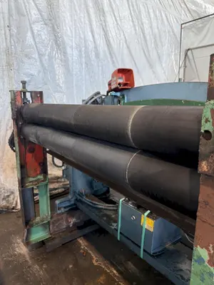 48” WIDE CUT-TO-LENGTH LINE: FAMCO SHEAR WITH FEED ROLL & AMS CONTROLS: STOCK #23384