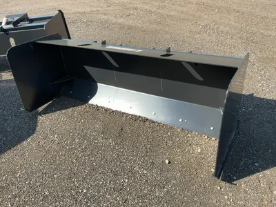 New JCT 84” Snow Pusher Box Blade Skid Steer Attachment, Universal Quick Attach, Welded on Metal Sho...