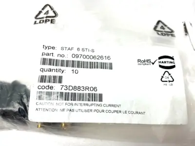 New | in-Stock HARTING 09700062616 Electrical Fittings Michigan US | Maverick Industrial Sales #1456490