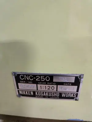 Used 1998 NIKKEN CNC-250FA Rotary Tables Kentucky US | Aucto #565338