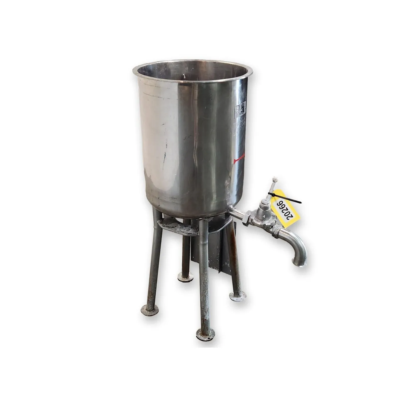 Used 25 Gallon Skerman Stainless Steel Vertical Mix Tank