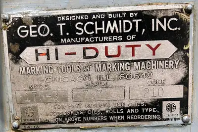 SCHMIDT 175-3 HYDRAULIC ROLL MARKER