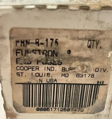 NEW SEALED BUSSMANN COOPER FRN-R-175 FUSE FRNR175