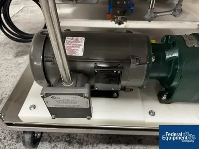 USED UNIBLOC-PD 1 hp Rotary Lobe UNIBLOC-PD XP Pump Skid, S/S