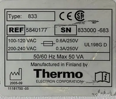 Thermo Scientific Type 833 Multidrop DW Microplate Reagent Dispenser