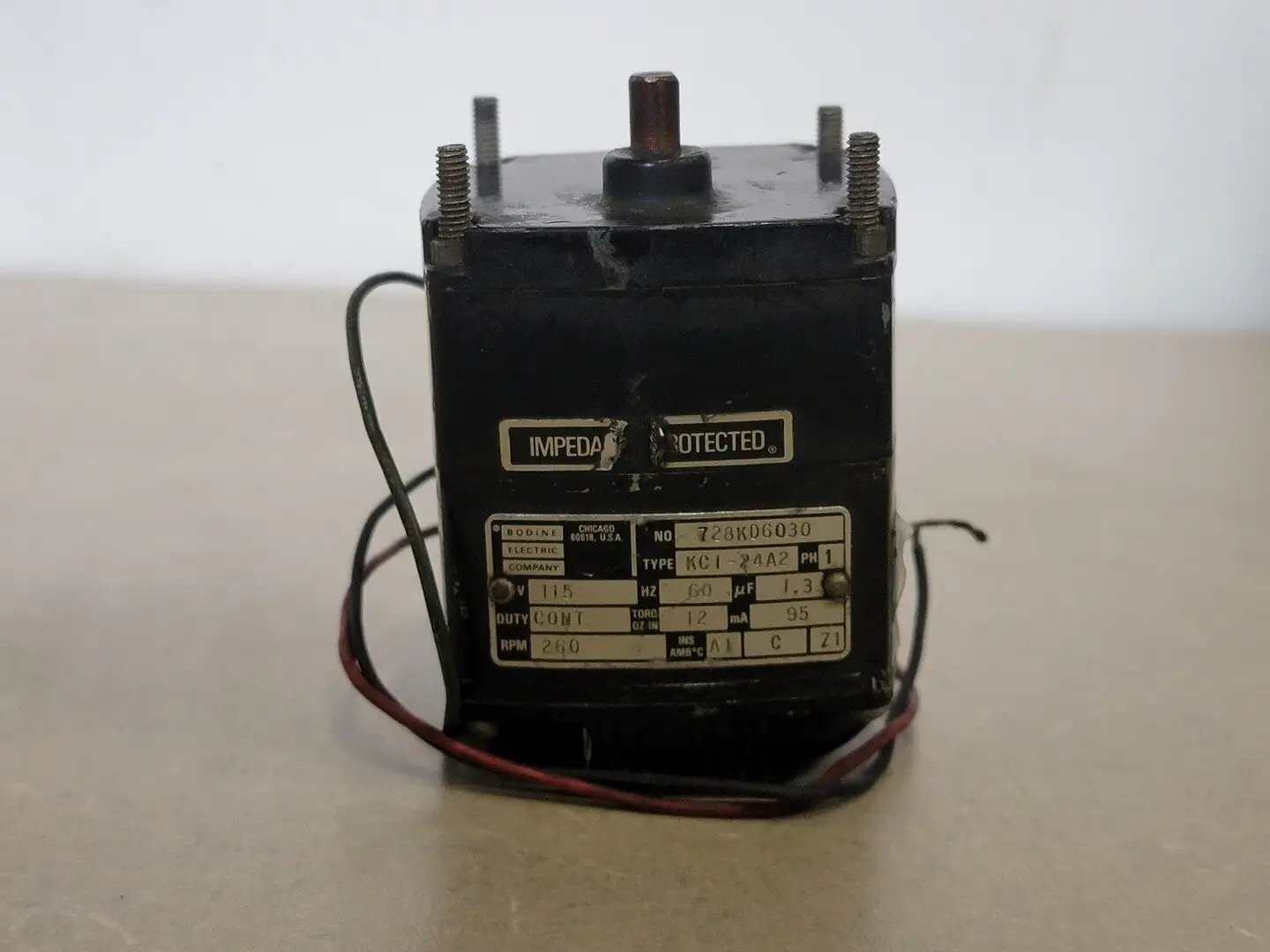 USED BODINE ELECTRIC 728KD6030