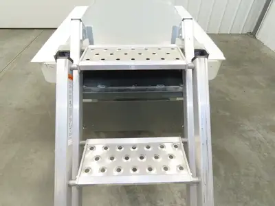 ROM Semi Trailer Side Stem Ladder & Carrier Storage Box Aluminum Step Safe Fleet