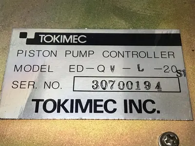 USED TOKIMEC ED-QV-L-20S1