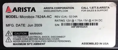 ARISTA MICROBOX-7824A-AC 3C