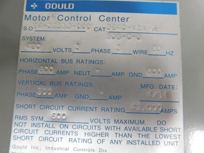 Used GOULD 5640-V1A-0-106-C-0 Starters Ohio US | Equipment Recovery Corp. #1330720