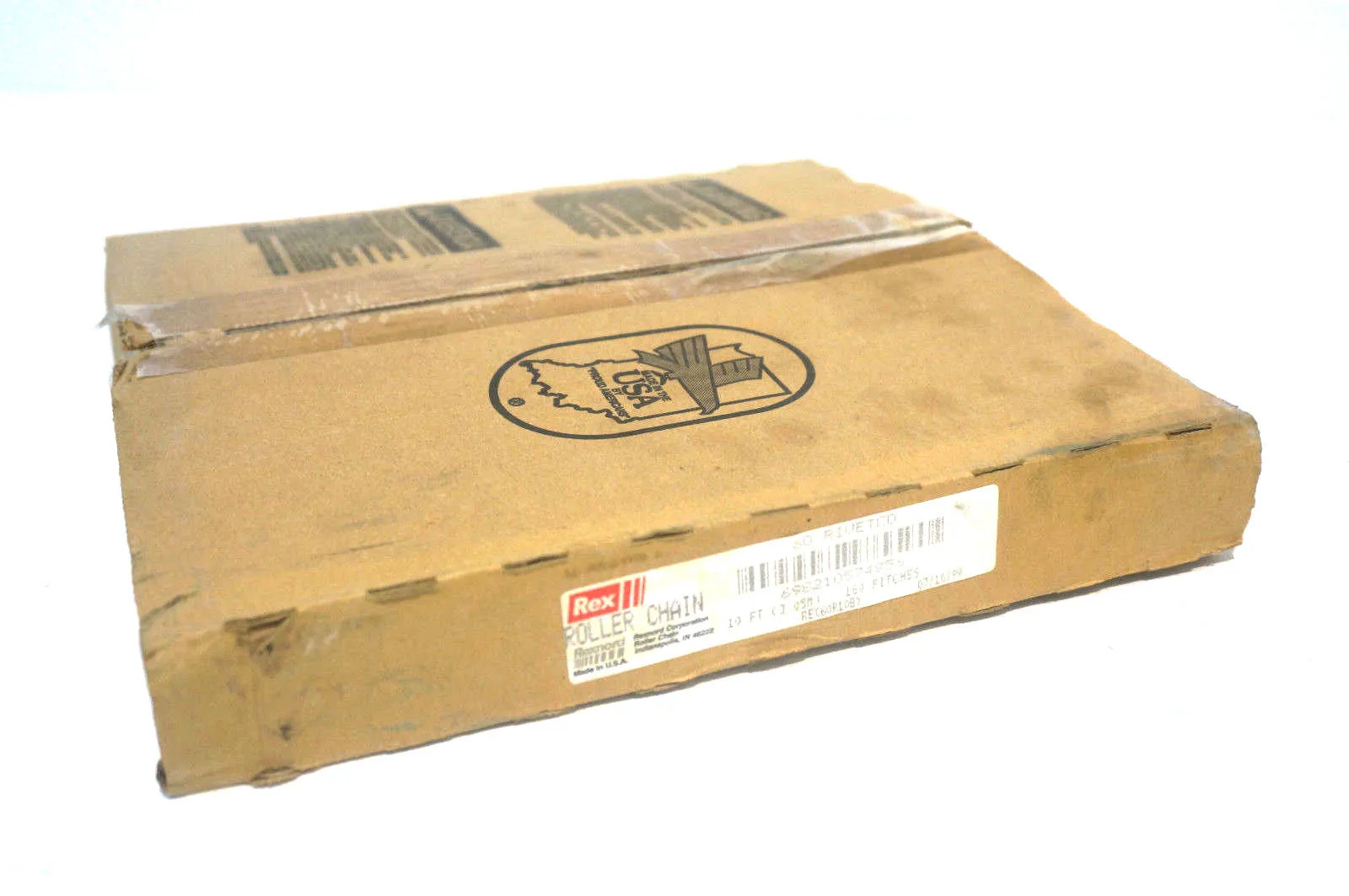 NEW REXNORD REX60R10BX ROLLER CHAIN 10' 60 RIVETED 160 PITCHES