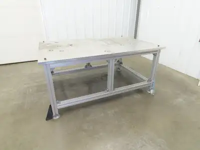 1" Aluminum Top Welding Work Bench Machine Fab Table 61-1/2"W 42"D 28-1/2"H