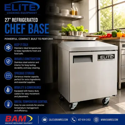 New | in-Stock _UNKNOWN_ _UNKNOWN_ Worktop Refrigerators & Freezers | BAM Discount Restaurant Equipment #924332