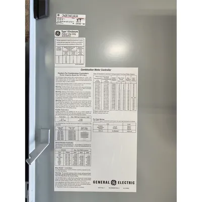 Used 50HP NEMA Size 3 Combination Motor Starter 100 AMP GE Controller