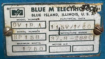 USED BLUE M OV 18A
