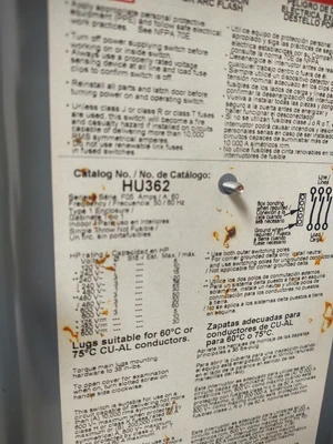 USED Square D HU362