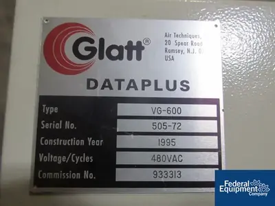 USED Glatt 600 Liter Glatt Powrex High Shear Mixer, S/S, Model FM-VG600