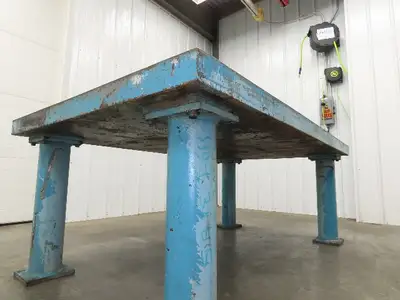 3" Top Steel Welding Layout Table 78x48" Fabrication Anti Splatter Work Bench