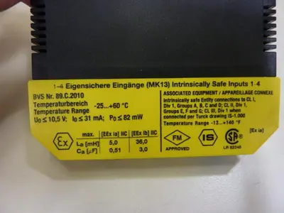 USED TURCK ELEKTRONIK MK13-VP-EX0/24VDC