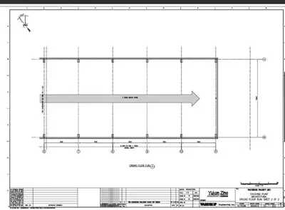 WARDROP Engineered Building, 98' x 52" x 74' height to Crane Rail
