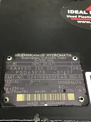 USED BRUENINGHAUS HYDROMATIK PAA4VSO 250 DRG / 30R-PSD63K78-S1277