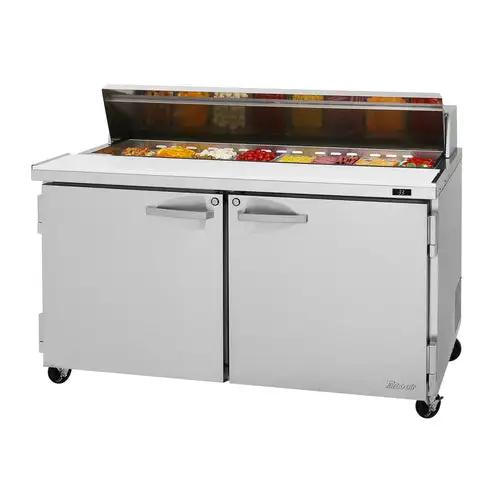 Turbo Air PST-60-N 60 1/4" PRO Series Sandwich/Salad Prep Table w/ Refrigerated Base, 115v