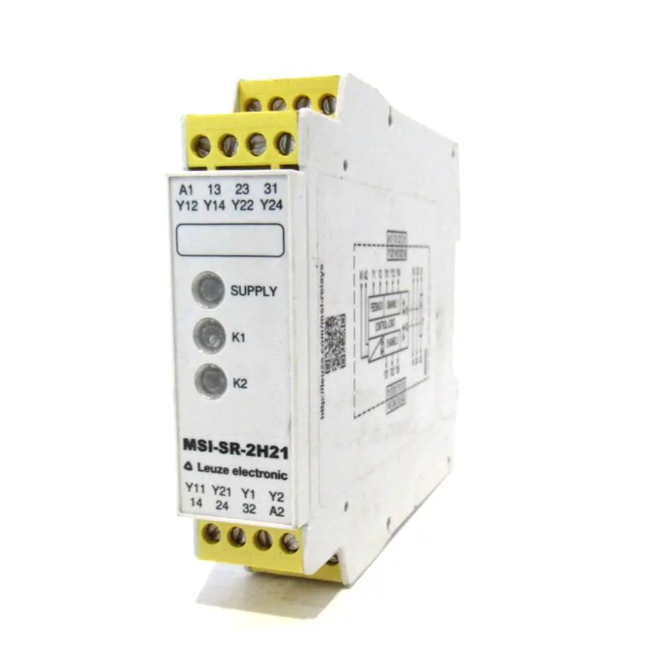 USED LEUZE MSI-SR-2H21 SAFETY RELAY MSISR2H21