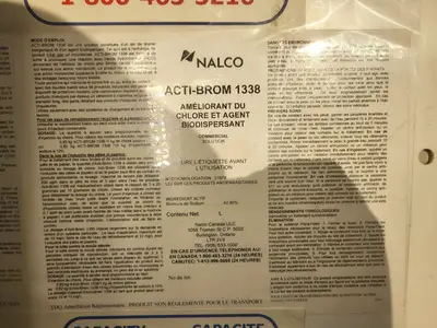 USED NALCO WATER 1231372