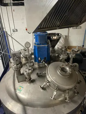 4,000L S/S JKTD Vertical Reactor 4 kw
