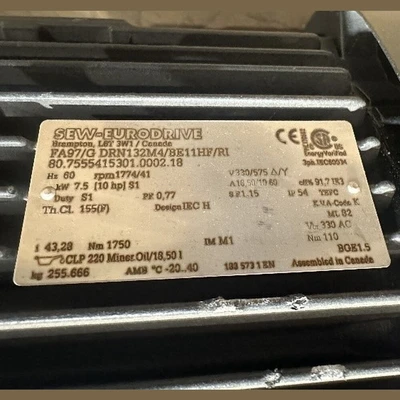 USED SEW-EURODRIVE FA97/A/G