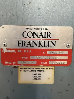Used CONAIR FRANKLIN DC2H4001010S Dryers Michigan US | Ideal Machinery #1293303