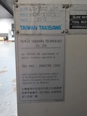 2013 TAKISAWA-T LS-1000/L30 CNC Lathes | Japan Machine Tools, Corp. (9)