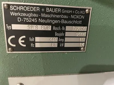 USED NOXON STAMPING AUTOMATION SWS 808