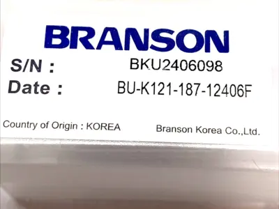 New | in-Stock BRANSON ULTRASONIC ANVIL, KNURLED TOOLING Ultrasonic Welders Michigan US | Maverick Industrial Sales #1090168