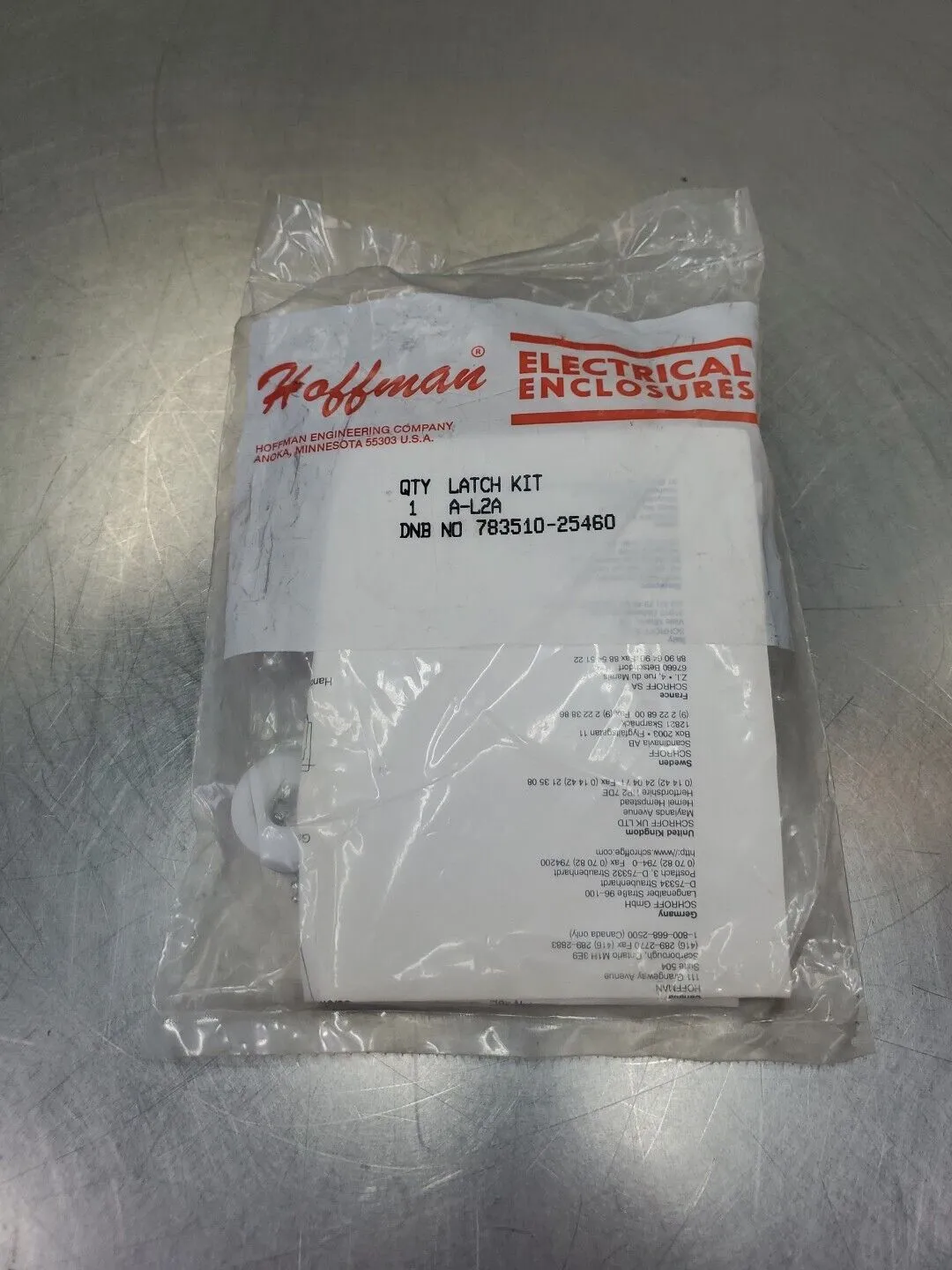Hoffman 783510-25460 Enclosure Panel Latch Kit. 4E-32