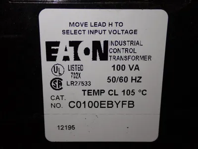 Used EATON C0100EBYFB Transformers | HGR 24 #741074