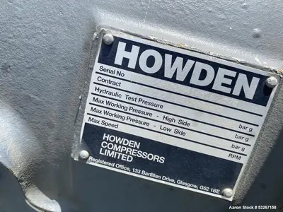 Howden WRVH Series Industrial Rotary Screw Compressor Powered by 400 HP Hyundai Motor